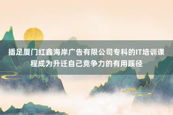 插足厦门红鑫海岸广告有限公司专科的IT培训课程成为升迁自己竞争力的有用蹊径